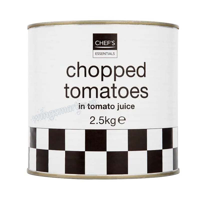 Chef's Essentials Chopped Tomatoes in Tomato Juice 2.5kg (Pack of 6)