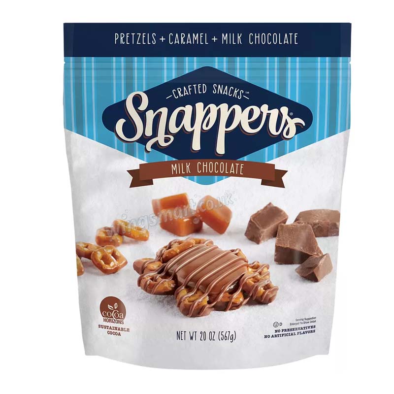Snappers Milk Chocolate and Caramel Pretzels 567g
