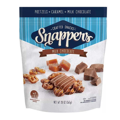 Snappers Milk Chocolate and Caramel Pretzels 567g