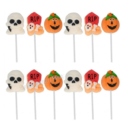Candy Realms Halloween Mallow Pops 45g (12 & 24 Packs)