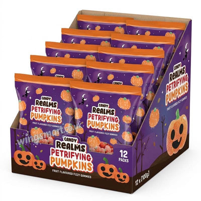 Candy Realms Petrifying Pumpkins Bag 170g (Pack of 12)