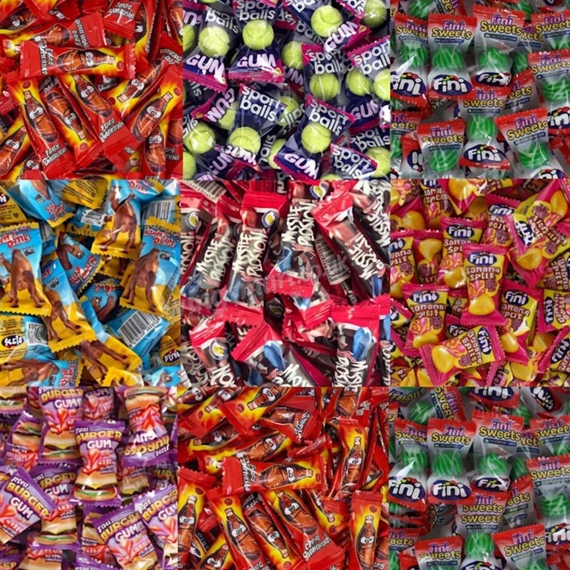 Fini bubblegum Random mixed (100 - 500 sweets)