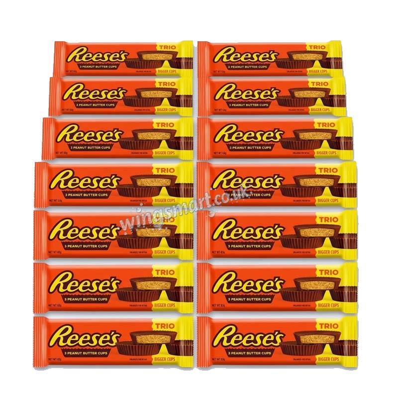 Reese's Peanut Butter Cups Trio 63g (20 or 40 Packs)
