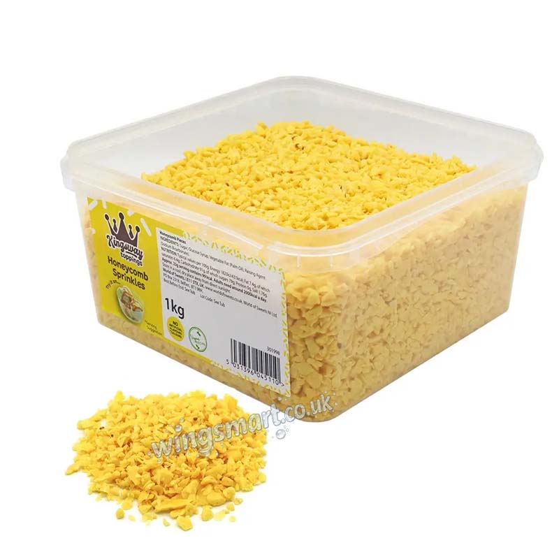 Kingsway Toppings Honeycomb Sprinkles Tub 1kg