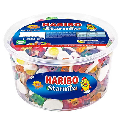 Haribo Starmix 1.4kg Tub Mixed Jelly Sweets