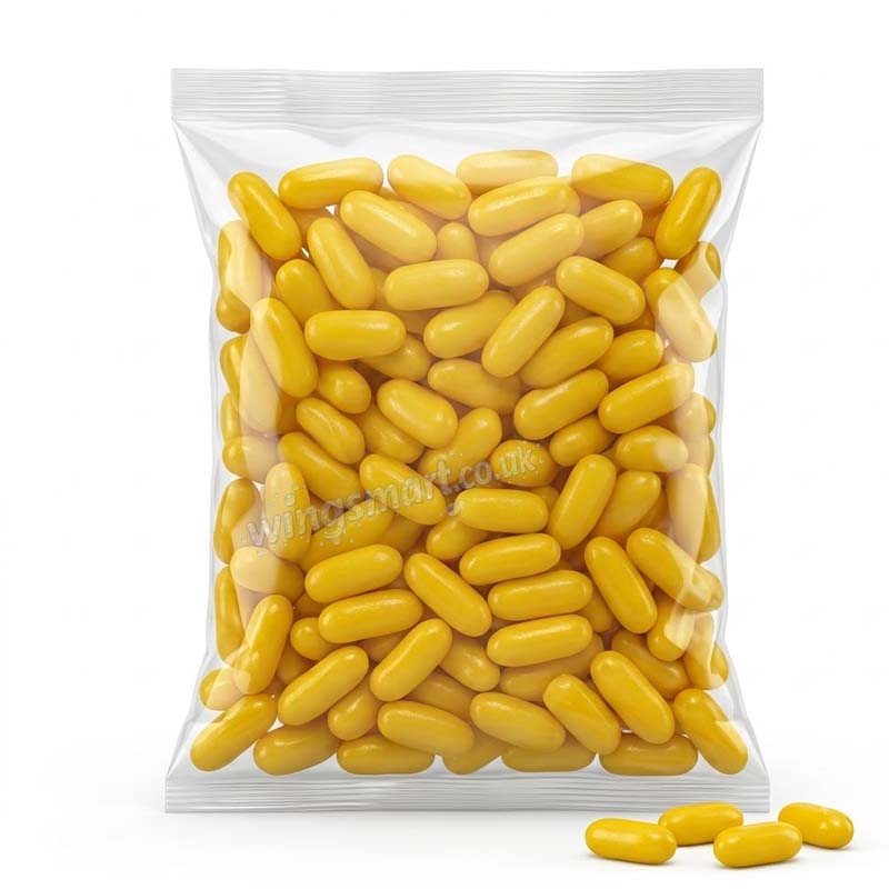 Dals Drage Bananas Flavoured Foam Sweets with Ice Sugar Shell (1kg, 2kg & 3kg)