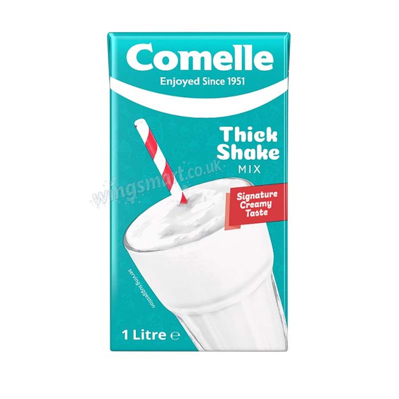 Comelle Thick Shake Mix 1 Litre Vanilla Flavour (Case of 12)
