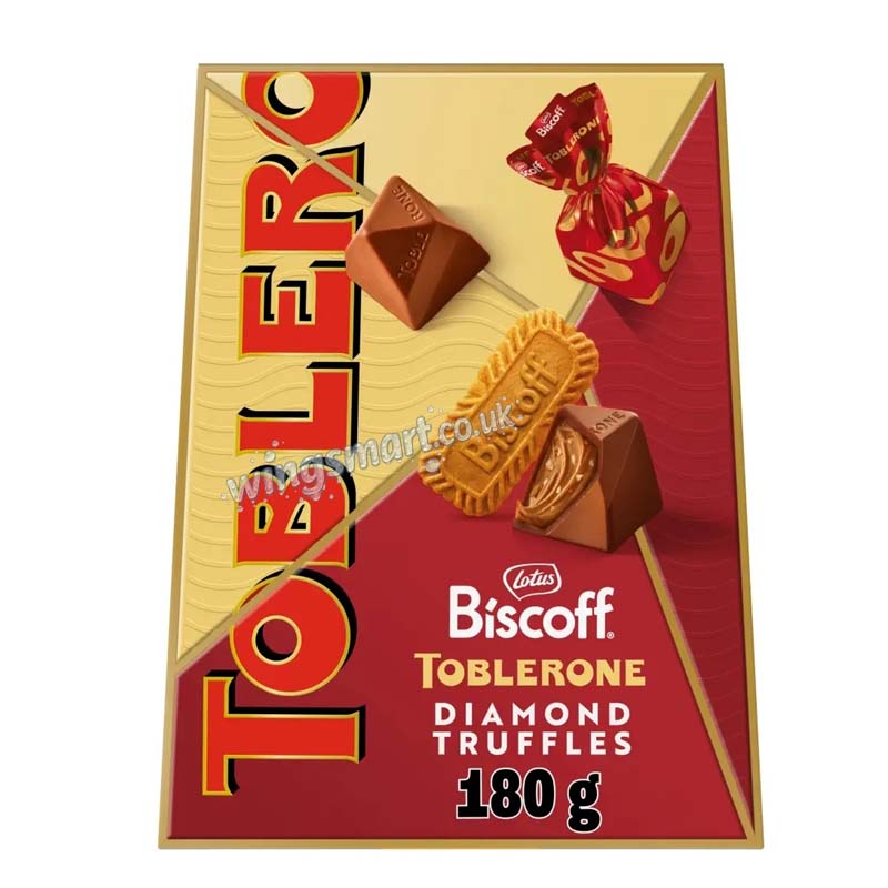 Toblerone Truffles Biscoff Pralines Premium Gift Box 180g (Pack of 5)