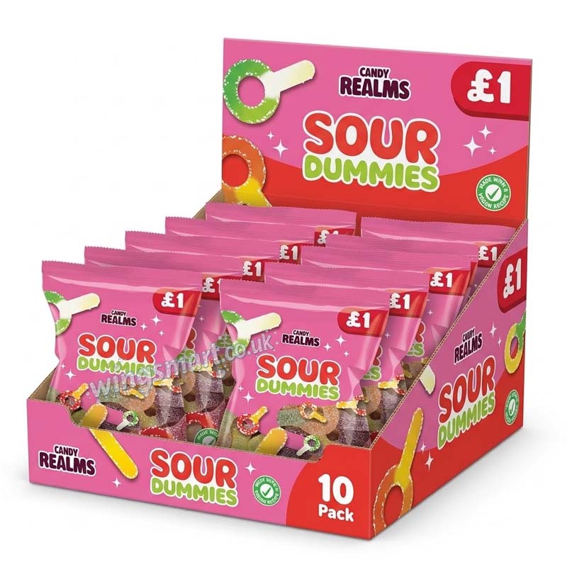 Candy Realms Sour Dummies 160g PMP (Pack of 10)