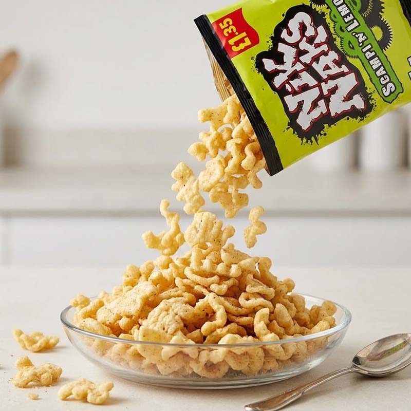 Nik Naks Scampi 'N' Lemon Crisps 75g PMP – Pack of 10 or 20
