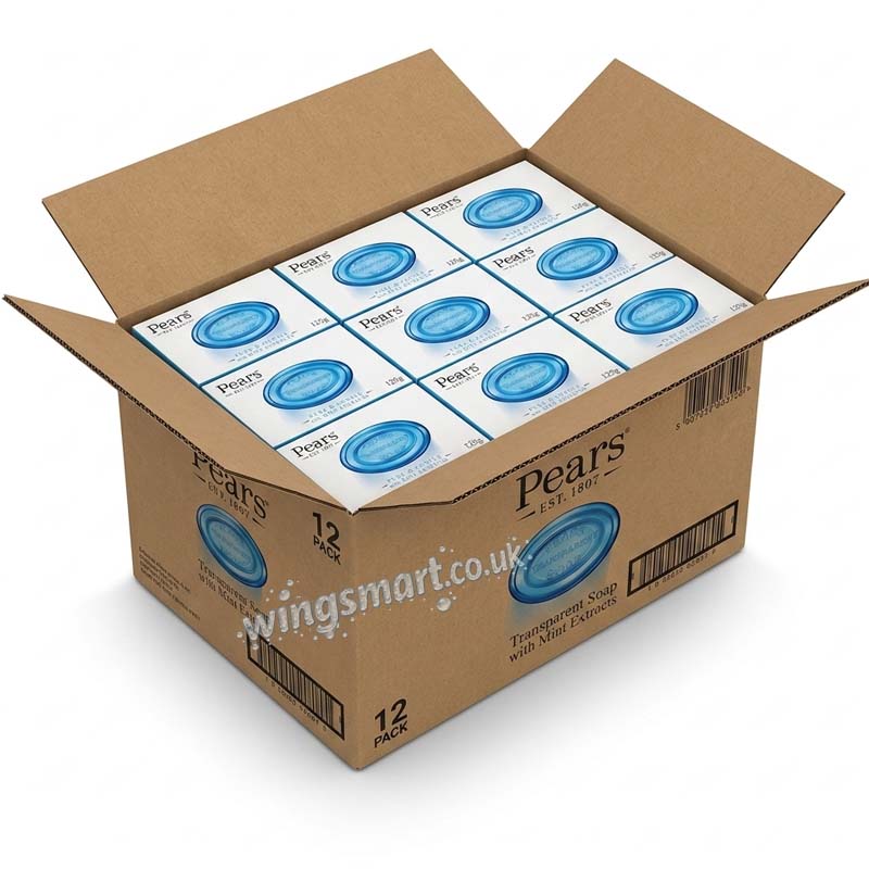 Pears Transparent Blue Soap 125 g (6 or 12 Packs)