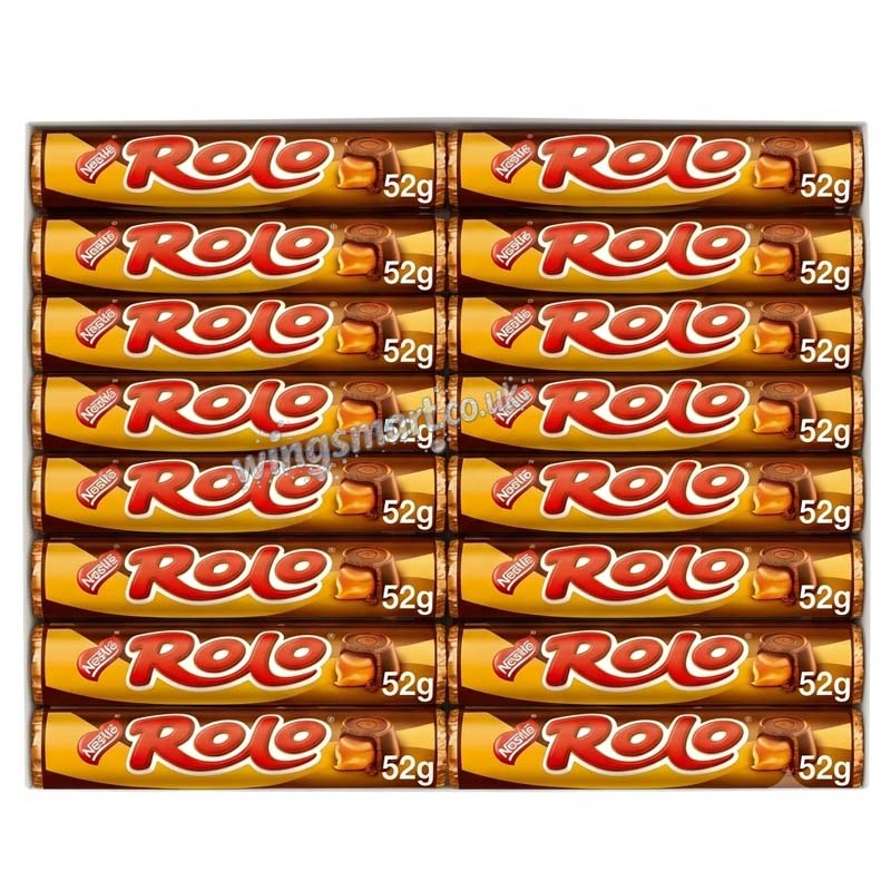 Rolo Milk Chocolate & Toffee Tube 52g (18 or 36 Packs)
