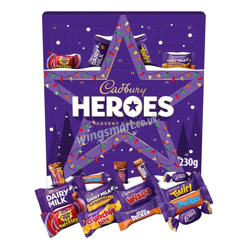 Cadbury Heroes Chocolate Christmas Advent Calendar 230g Christmas Treat
