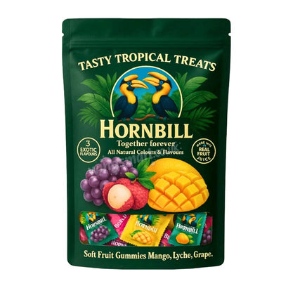 Lucky Dip Exotic Hornbill Tropical Mix Soft Gummy 100g (Pack of 12)