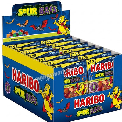 HARIBO Sour Bats 140g (Pack of 12) Fullbox