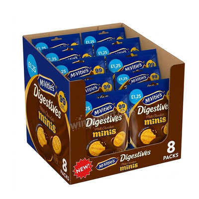 McVitie's Milk Chocolate Digestive Minis Biscuits 80g PMP (Pack of 6)