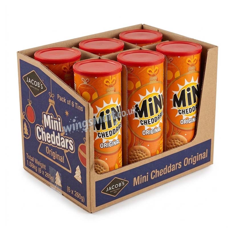 Mini Cheddars Original Caddy 260g (Tins of 6)