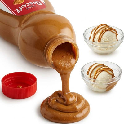 Biscoff Topping 1kg – Biscuit Dessert Sauce for Waffles & Ice Cream