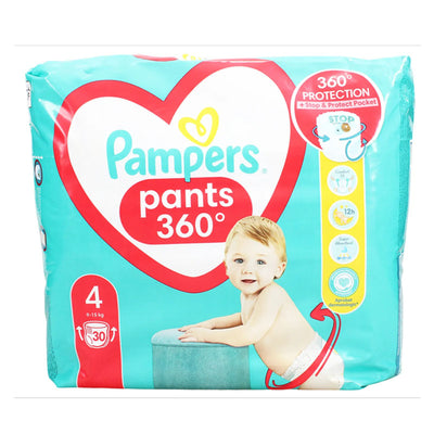 Pampers Pants (Pack of 4 Baby Diapers) Pull Up Style Leak Protection Ultra Dry Comfortable Baby Care Pants