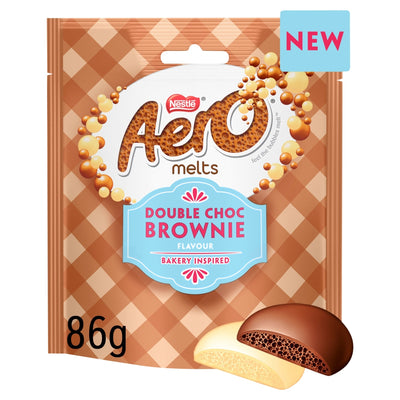 Aero Melts Double Chocolate Brownie Bag 86g(8 Packs)