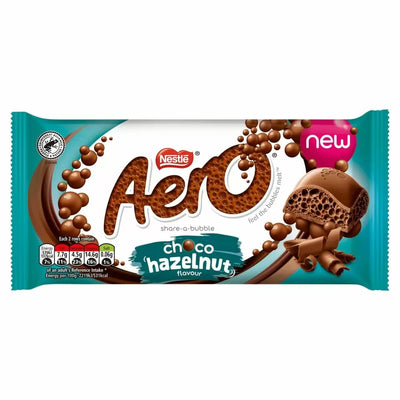 Aero Hazelnut Chocolate Sharing Bar 15 x 90g Full Box