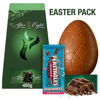 Easter MEGA DEAL: After Eight 400g Dark Mint Egg + FREE MrBeast Milk Chocolate (Limited Stock)