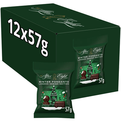 After Eight Winter Fondants Dark Mint Chocolate Bag 57g (Box of 12)