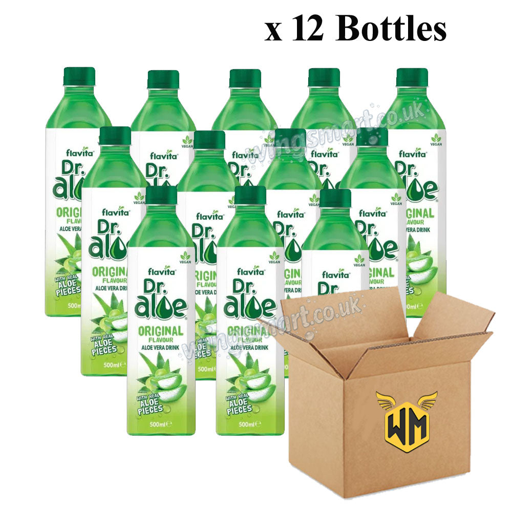 Dr. Aloe Vera Drinks – Natural, Strawberry & Mango Flavours 500ml