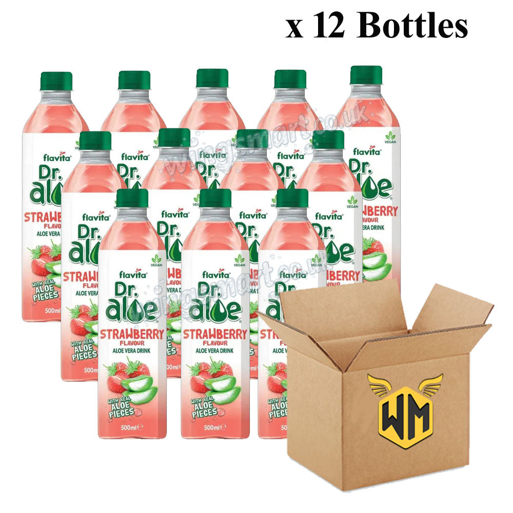 Dr. Aloe Vera Drinks – Natural, Strawberry & Mango Flavours 500ml