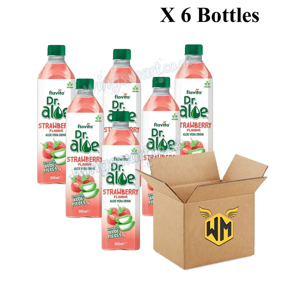 Dr. Aloe Vera Drinks – Natural, Strawberry & Mango Flavours 500ml