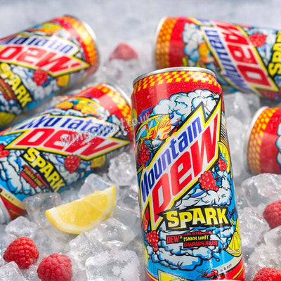 Mountain Dew Spark Can 24 x 330ml Full Case Citrus Raspberry Soft Drink