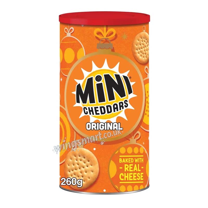 Mini Cheddars Original Caddy 260g (Tins of 6)