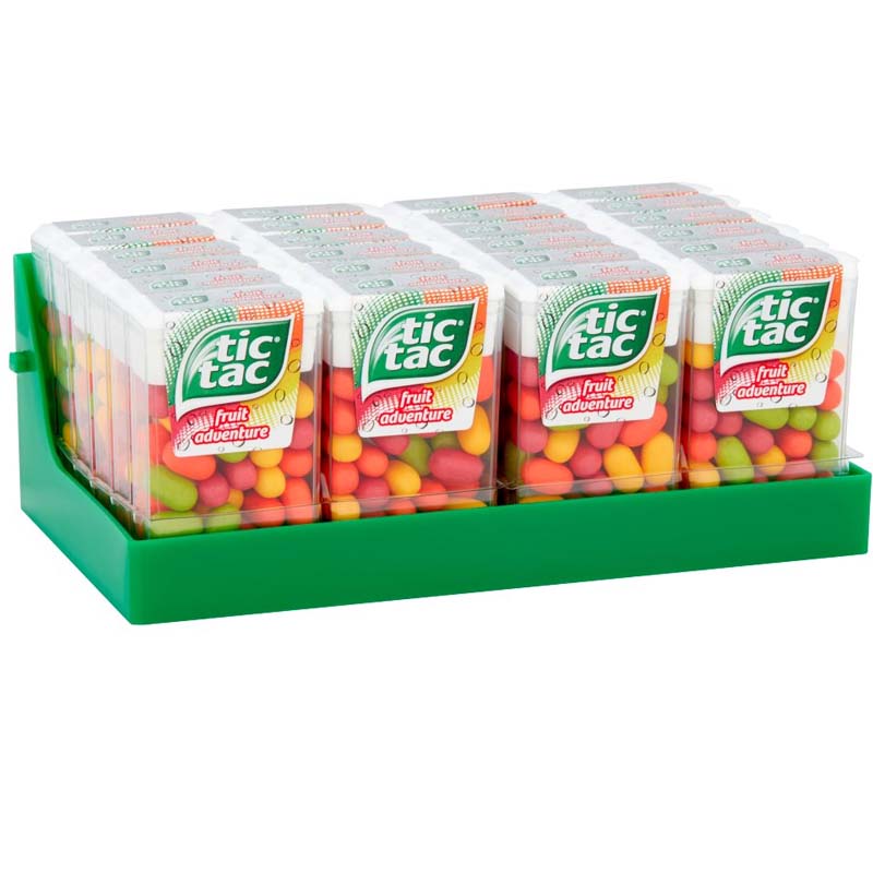 Tic Tac Fruit Adventure Mint Sweets 18g (Pack of 24)