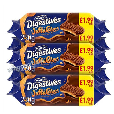 McVitie's Jaffa Cakes 250g Full Box (12 Packs) Chocolate Orange Sponge Cakes