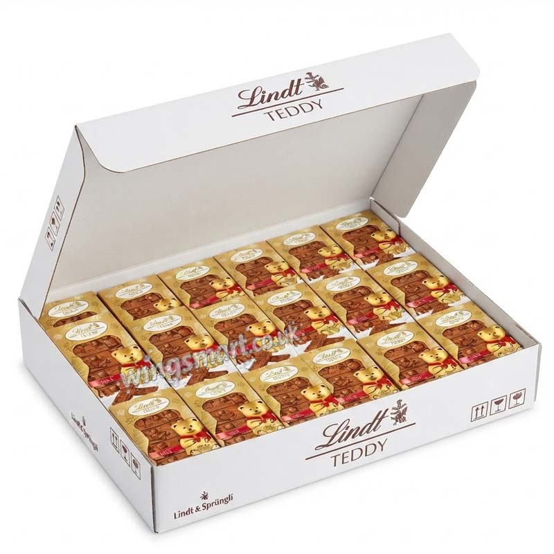 Lindt Teddy Milk Chocolate Bar 120g (03,06 & 18 Bars)