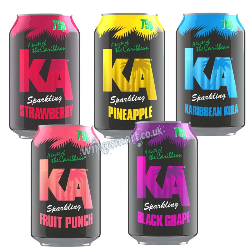 KA Sparkling Soft Drink 24x330ml PMP Variety of Flavours Fullcase