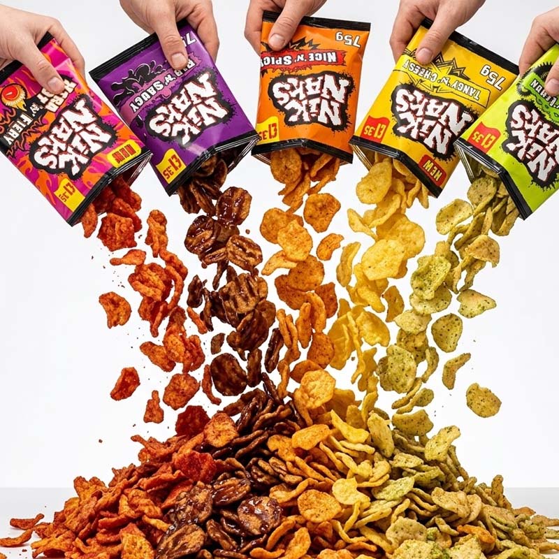 Nik Naks Crisps 75g – Assorted Flavours (Pack of 10 or 20)