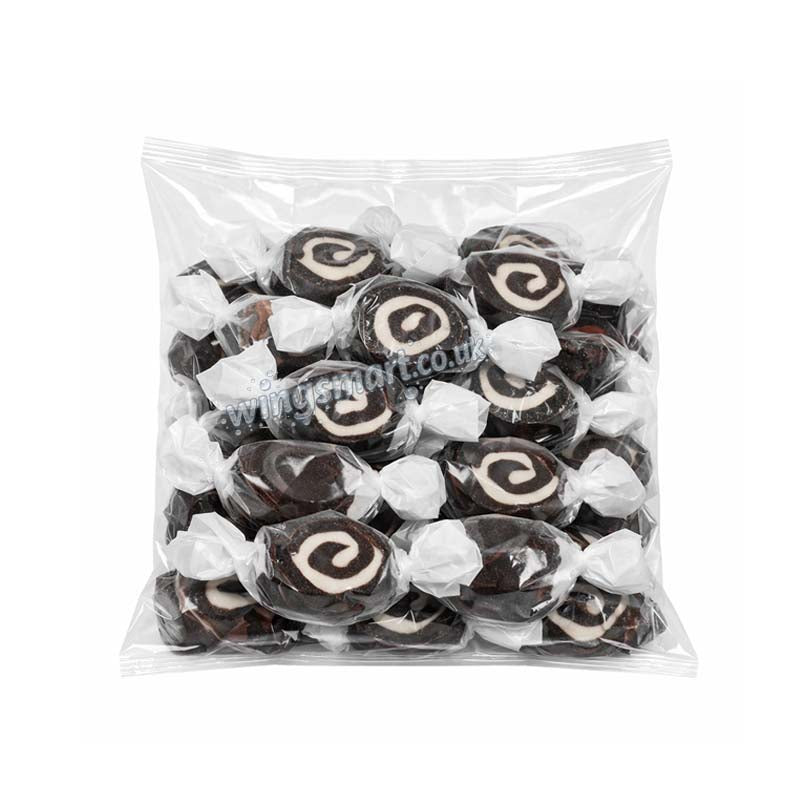 Taffy Town Liquorice Swirls Salt Water Taffy Toffees 1.13kg Bulk Bag