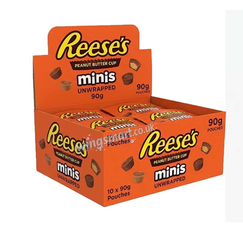 Reese's Milk Chocolate and Peanut Butter Cups Minis Pouch 90g (Pack of 10)