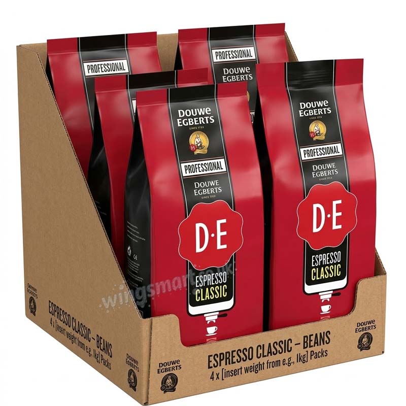 Douwe Egberts Espresso Classic Coffee Beans 1kg (Pack of 4)