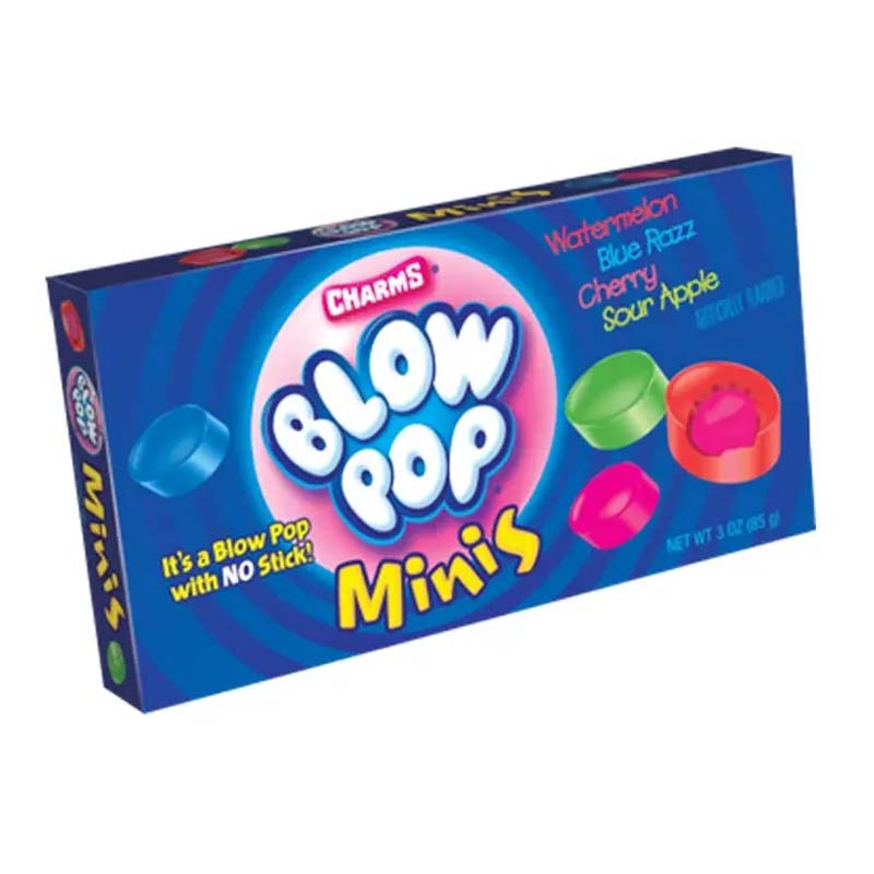 Charms Blow Pop Minis Theatre Box 99g (06 or 12 Boxes)