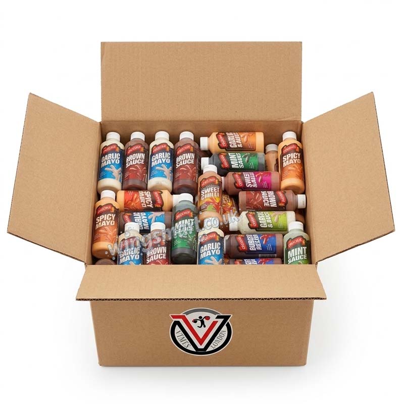 Crucial Sauce 500ml Variety of flavours Random Mixed (12 Or 24 Bottles)