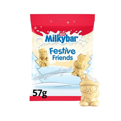 Milkybar Festive Friends White Chocolate Sharing Bag 57g (Pack of 12)