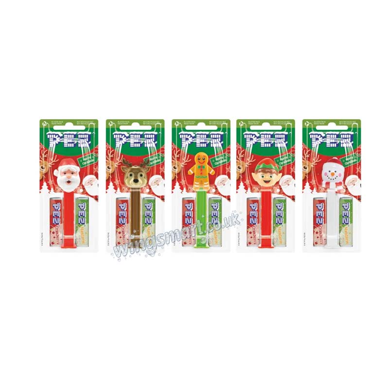 Pez Christmas 1+2 Impulse Packs 17g (Pack of 12)