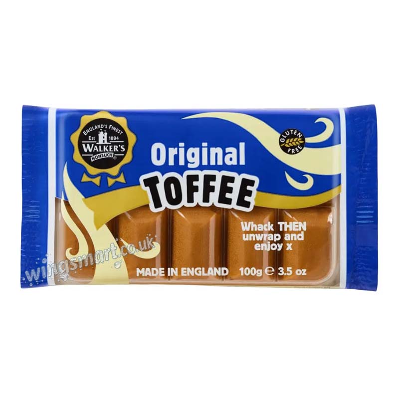 Walker's Nonsuch Toffee Bars 100g Variety Of Flavours (Pack of 10)