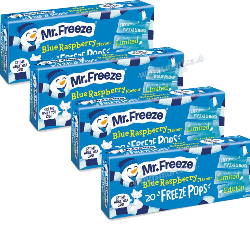 Mr Freeze Blue Raspberry 45ml Ice Pops Pack of 20