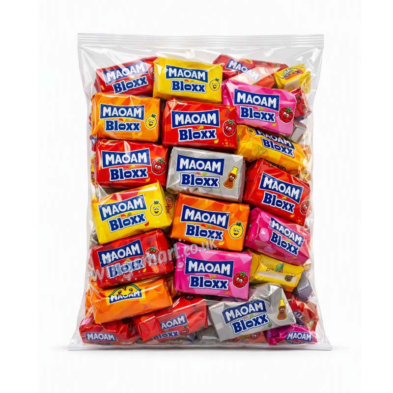 Maoam Bloxx Fruit Chews Bag 1.1kg & 2.2kg – Assorted Fruity Chewy Sweets