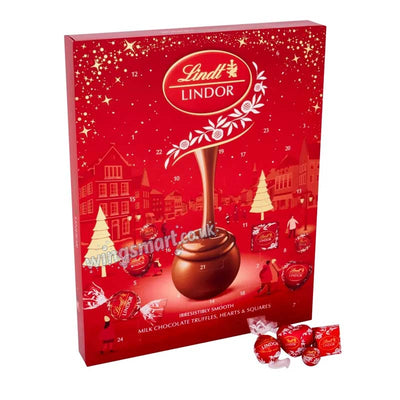 Lindt Lindor Milk Chocolate Christmas Advent Calendar 235g Christmas Gift