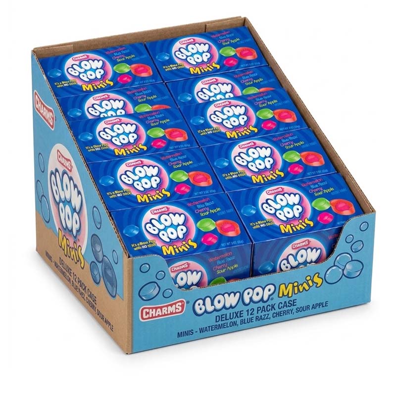 Charms Blow Pop Minis Theatre Box 99g (06 or 12 Boxes)