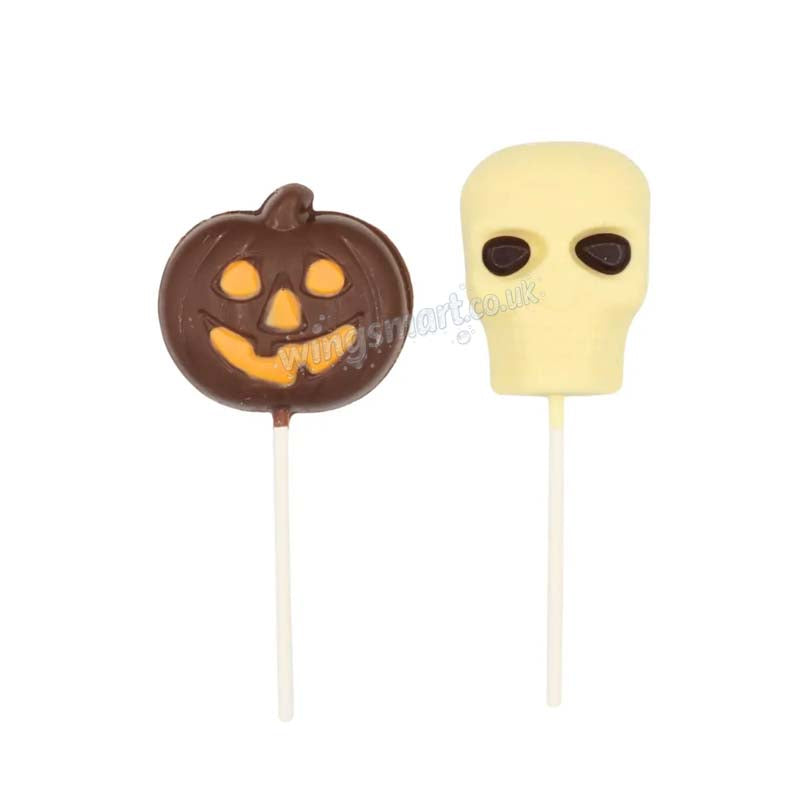 Stockley's Halloween Milk Chocolate Lollipops 35g (Pack of 27)